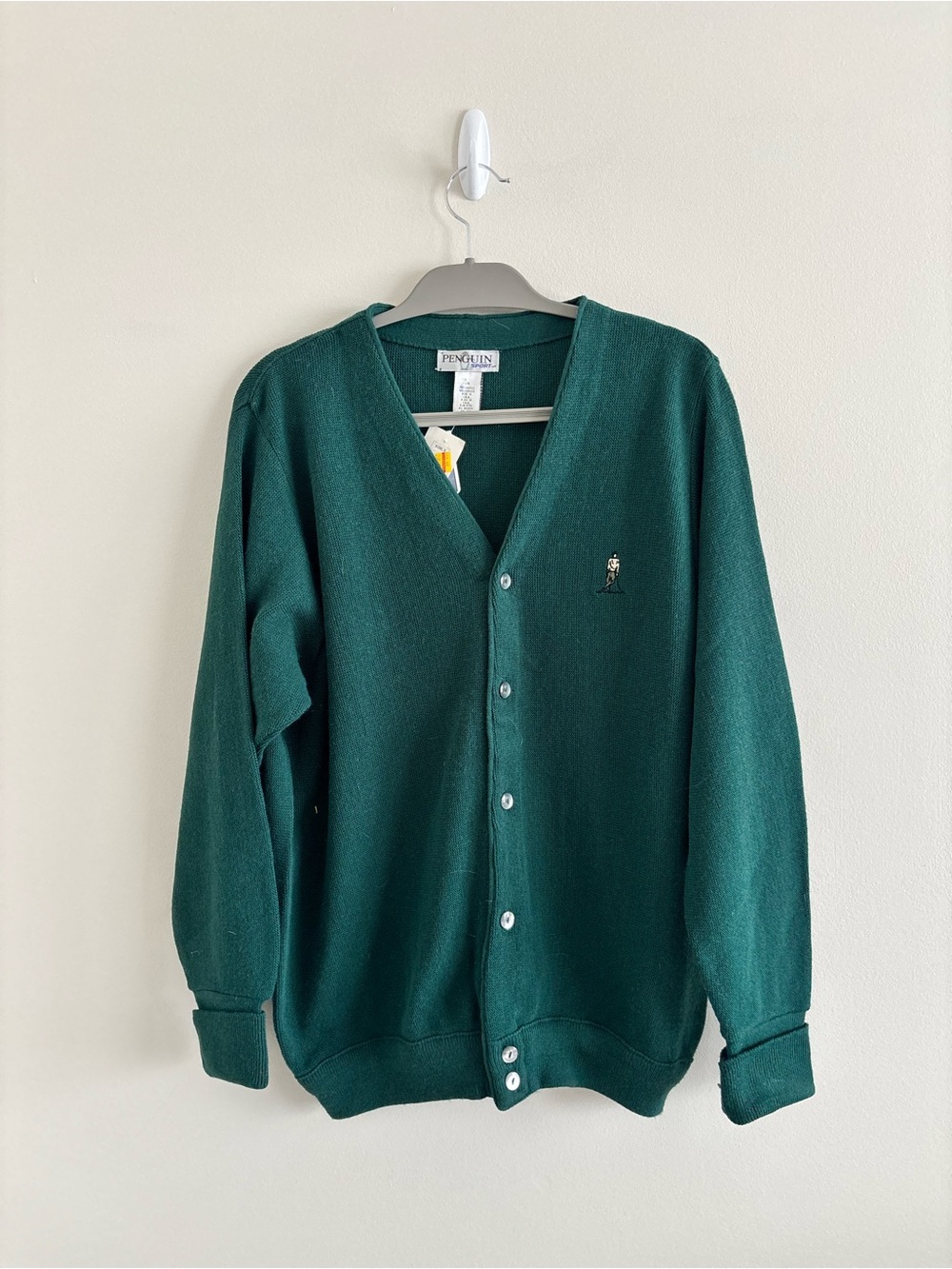 Vintage Penguin Sport Golf V Neck Cardigan